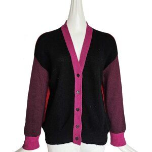 MARNI COLORBLOCK CASHMERE CARDIGAN (38)